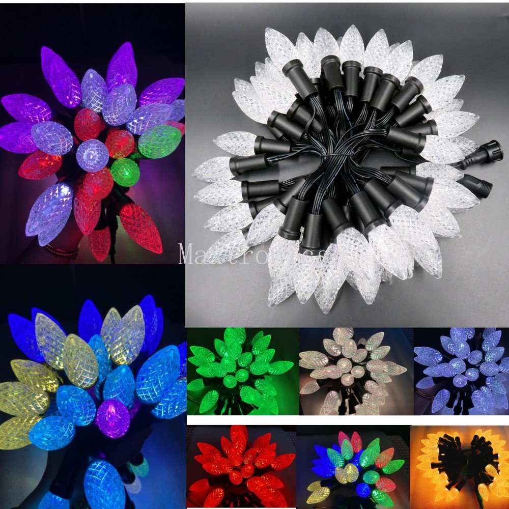 Decor Lighting Address - New 50leds/String C9 DC12V WS2811 RGB