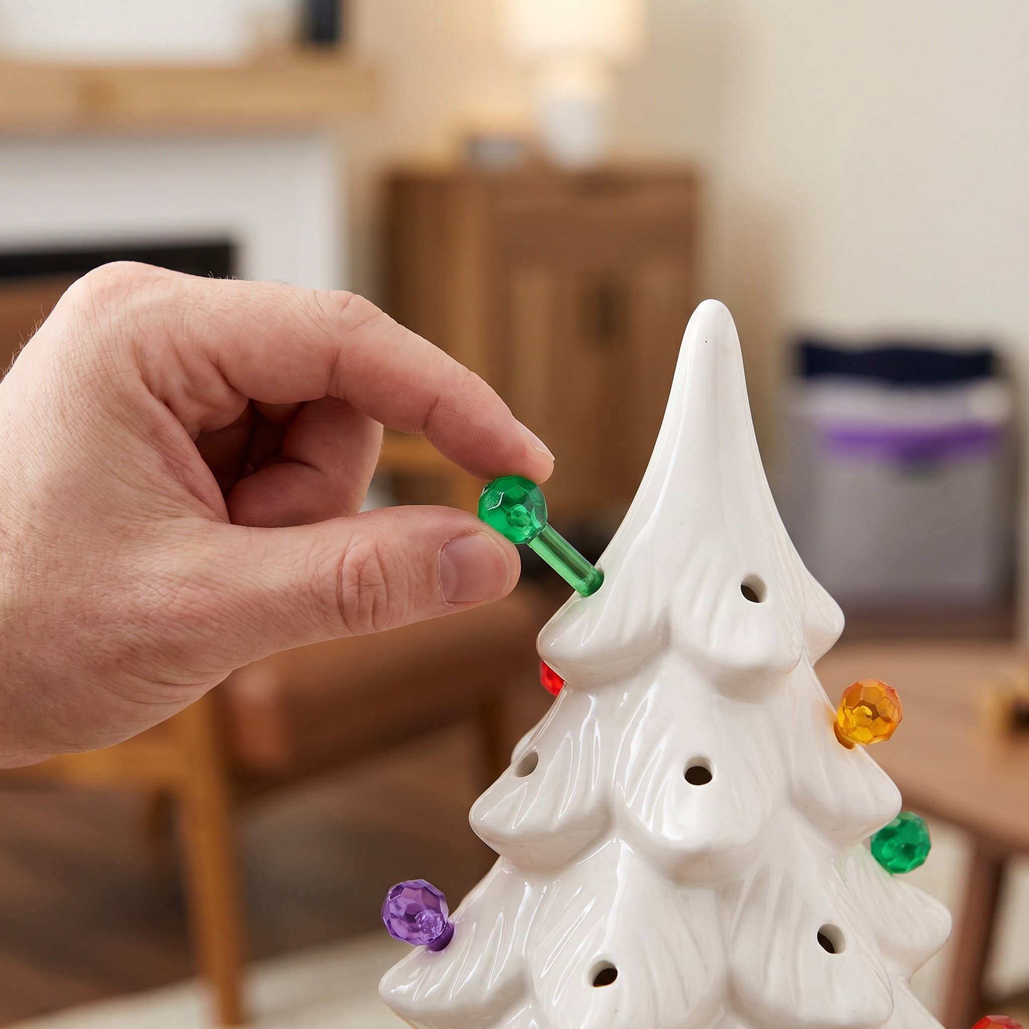 Up Lighting Decor - 200Pcs Christmas Tree Bulbs Replacement Plastic
