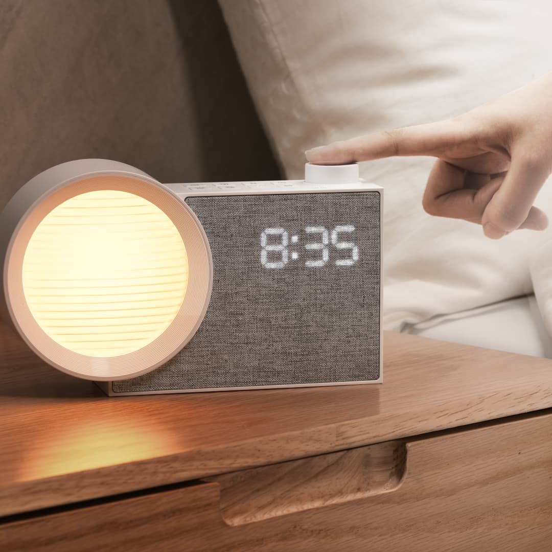 Decor Lighting & Decor Fires Photos - WILIT LED Night Light Alarm Clock