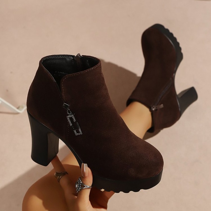 Women's Ankle Boots Round Toe  - Up Lighting Decor 评论和价格