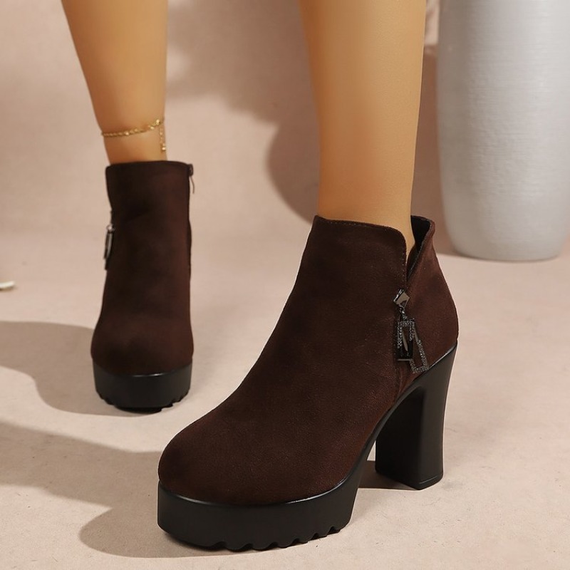 Women's Ankle Boots Round Toe  - Up Lighting Decor 评论和价格