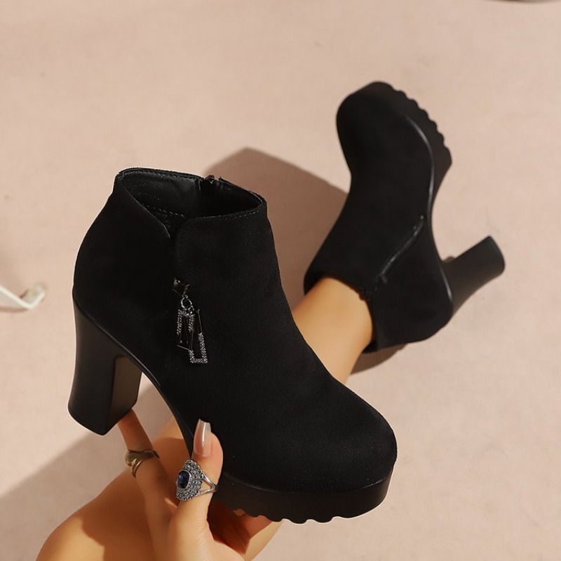 Women's Ankle Boots Round Toe  - Up Lighting Decor 评论和价格