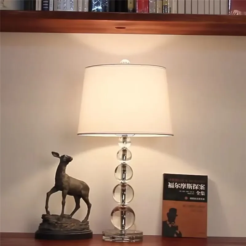 Modern Luxury Crystal Desk Lam - Lighting Room Decor Photo 评论和价格