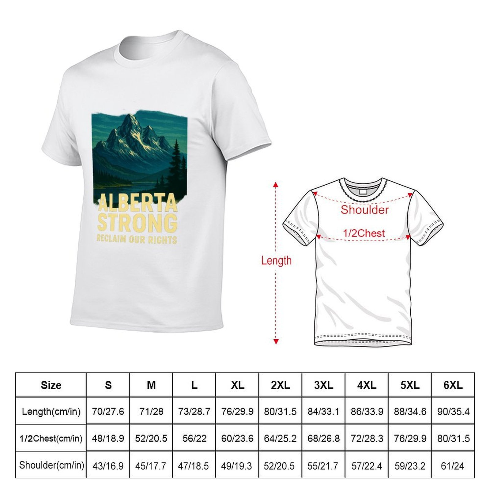 Alberta Strong T-Shirt Casual  - Alberta Lighting & Decor Edmonton Ab 评论和价格