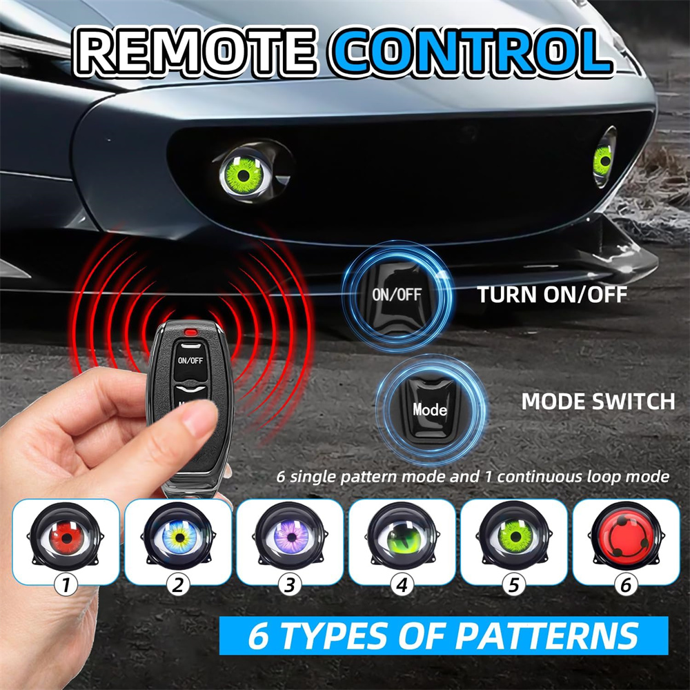  6-Mode Led Dynamic Devil Eye - Decor Lighting & Decor Fires Photos 评论和价格
