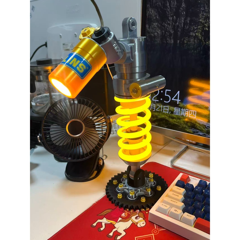 motorcycle Shock Absorber Desk - Unique Lighting Decor 评论和价格
