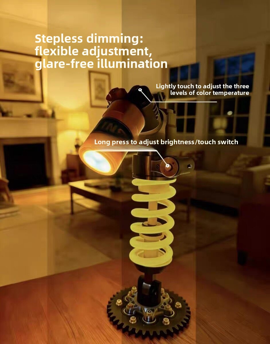 motorcycle Shock Absorber Desk - Unique Lighting Decor 评论和价格