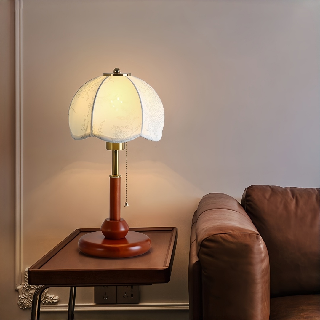 Vintage Scalloped Dome Table L - Up Lighting Decor 评论和价格