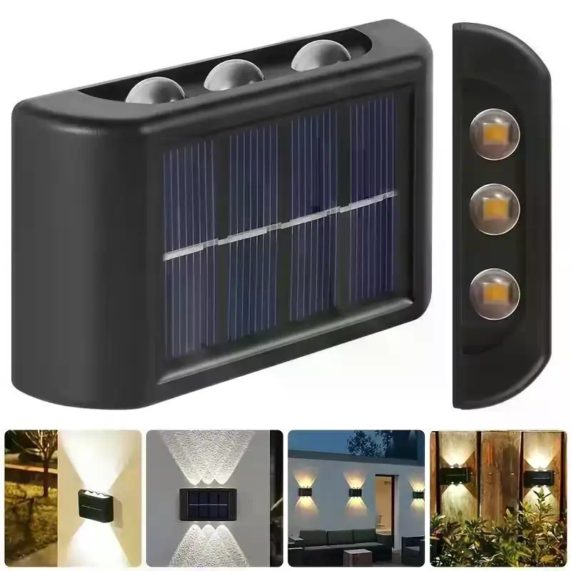 Solar Wall Lamp Outdoor Waterp - Up Lighting Decor 评论和价格
