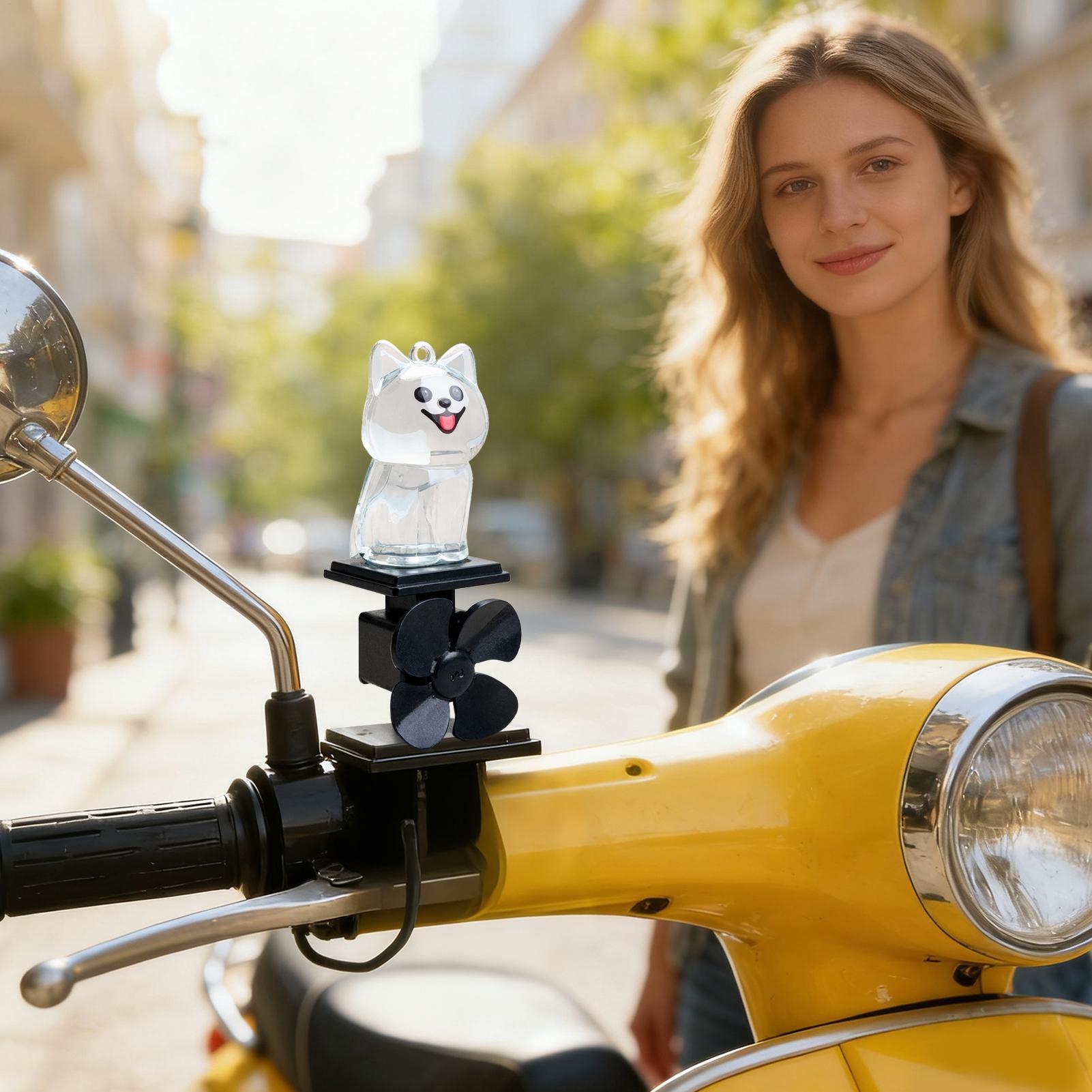 Mini Dog Figurines Motorcycle  - Up Lighting Decor 评论和价格