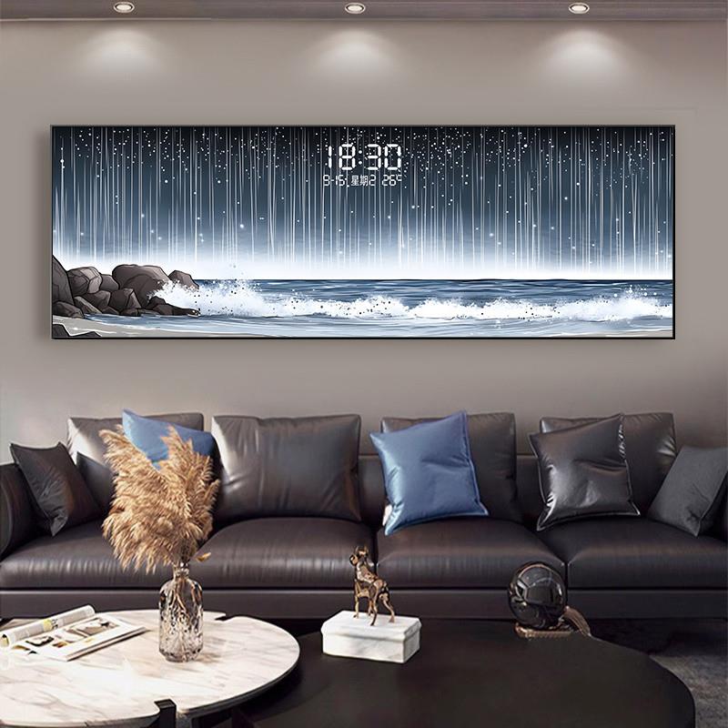 Temperature Date Wall Clock Lu - Lighting Home Decor Wall Clocks 评论和价格