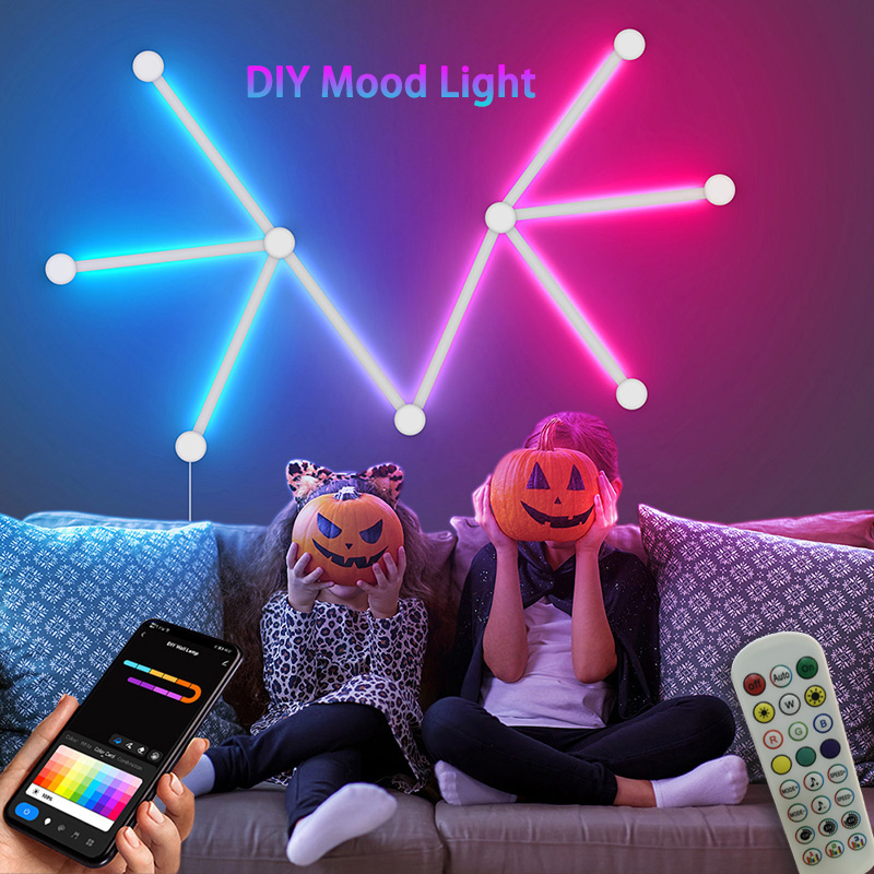 Smart RGB Wall Lamp, Bluetooth - Wall Decor Lighting 评论和价格