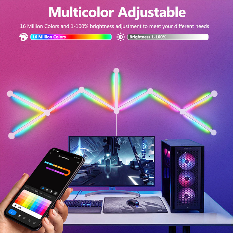 Smart RGB Wall Lamp, Bluetooth - Wall Decor Lighting 评论和价格