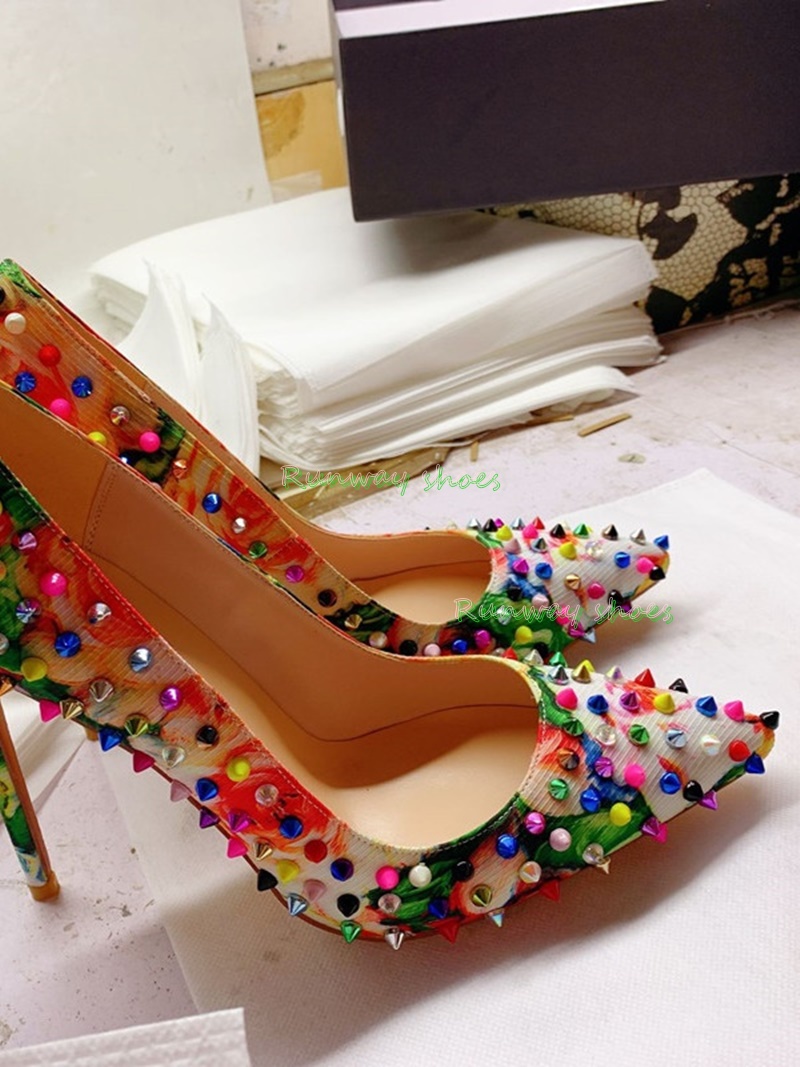 Printing Pointed High heel Mul - Up Lighting Decor 评论和价格