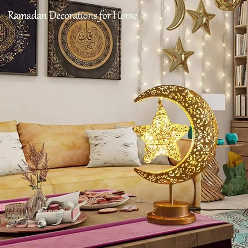 Ramadan LED Night Light Rotati - Led Moon Lamp 评论和价格