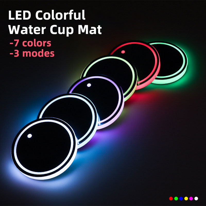 New LED Cup Holder Lights Car  - Up Lighting Decor 评论和价格
