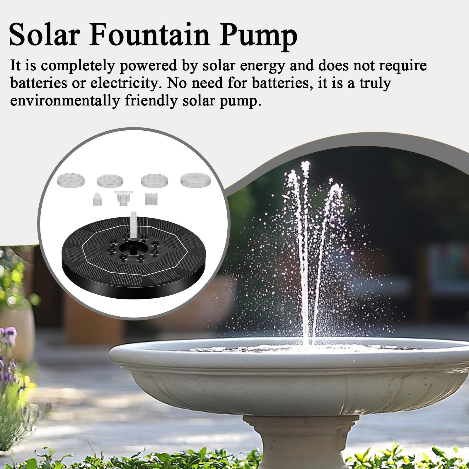 Fountain Pump Solar Adjustable - Up Lighting Decor 评论和价格