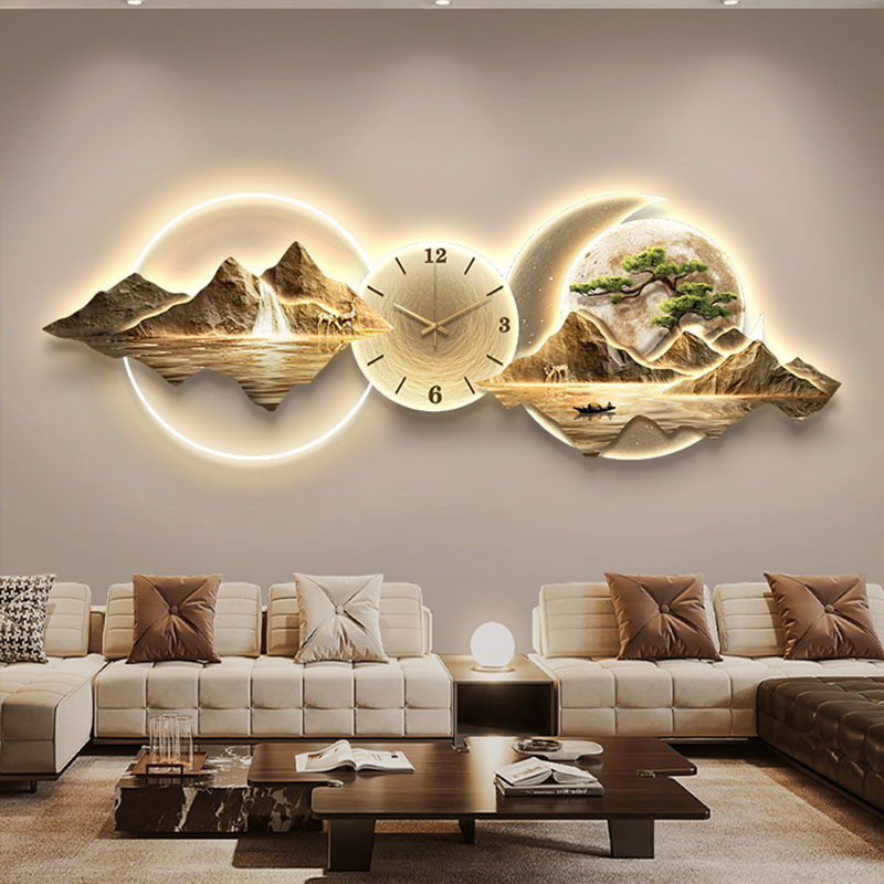 Living Room Wall Clocks Art Mu - Lighting Home Decor Wall Clocks 评论和价格