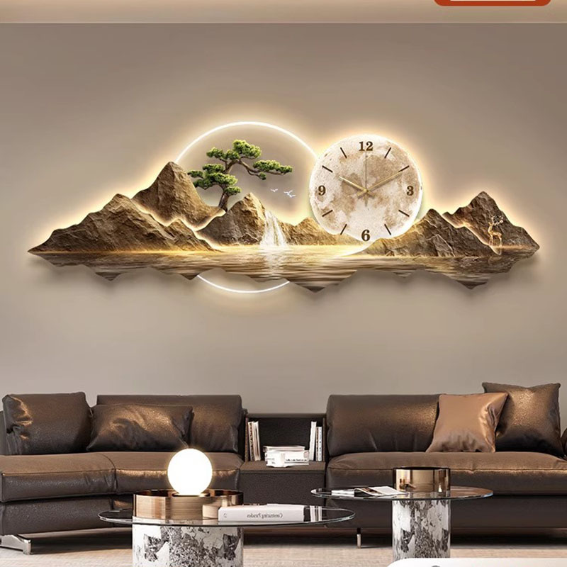 Living Room Wall Clocks Art Mu - Lighting Home Decor Wall Clocks 评论和价格