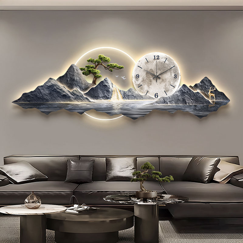 Living Room Wall Clocks Art Mu - Lighting Home Decor Wall Clocks 评论和价格