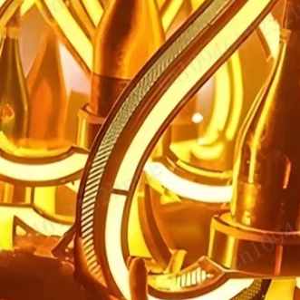 Iron Art LED Light Up Wine Bot - Up Lighting Decor 评论和价格