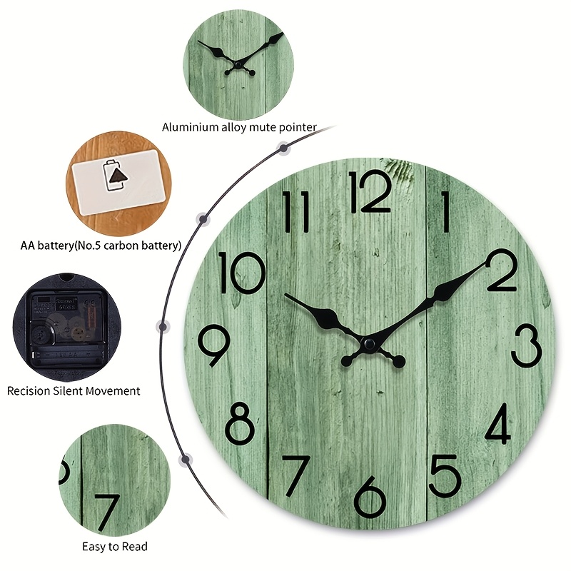 A Round Wall Clock with Light  - Lighting Home Decor Wall Clocks 评论和价格