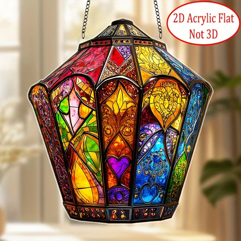 Bohemian-style Lantern 2D Acry - Unique Lighting Decor 评论和价格