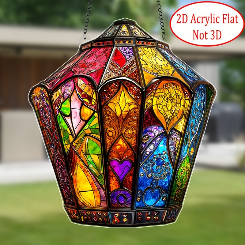 Bohemian-style Lantern 2D Acry - Unique Lighting Decor 评论和价格