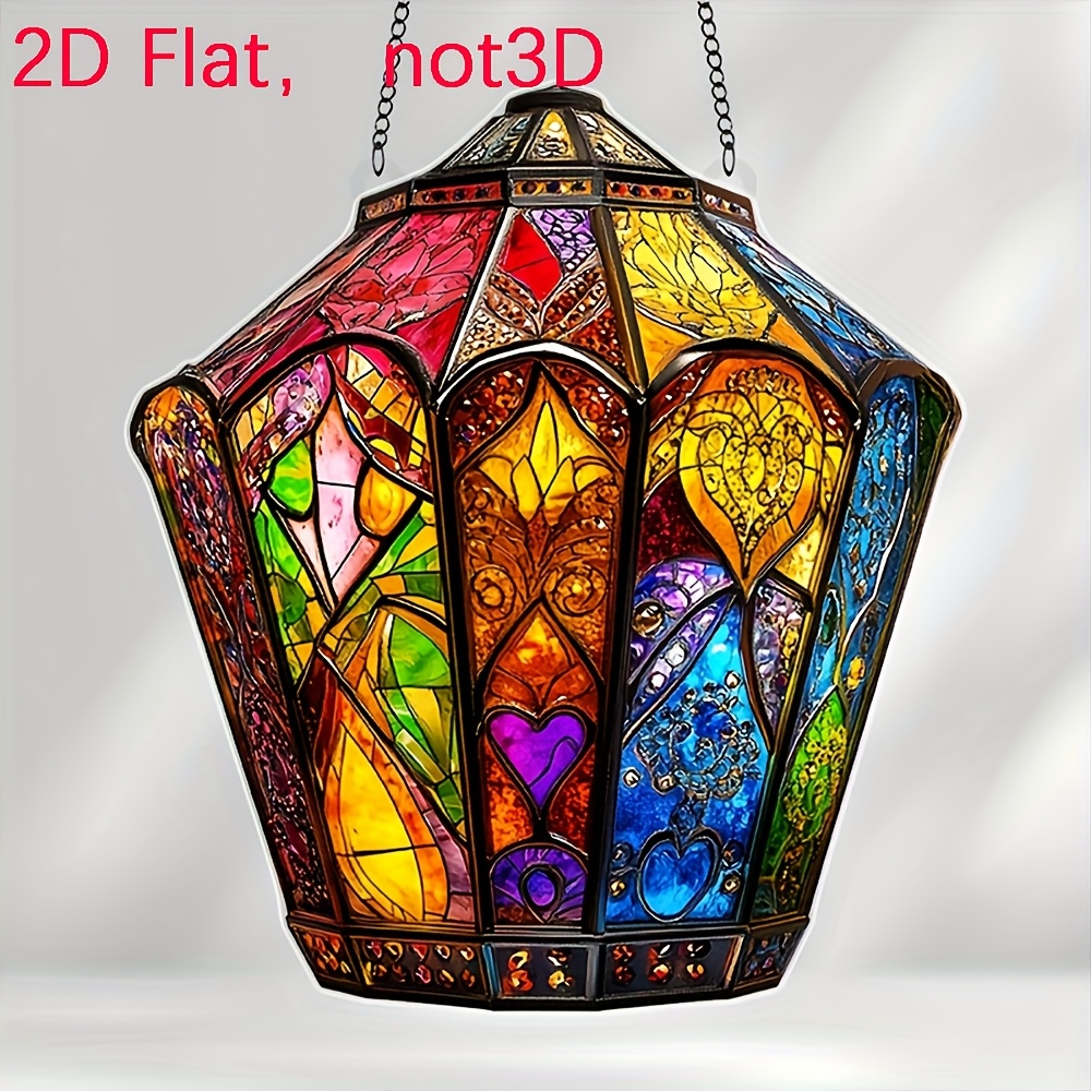 Bohemian-style Lantern 2D Acry - Unique Lighting Decor 评论和价格