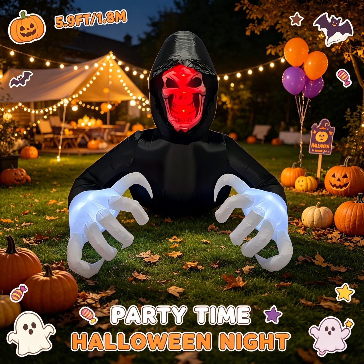 Halloween Light Up Groundbreak - Up Lighting Decor 评论和价格