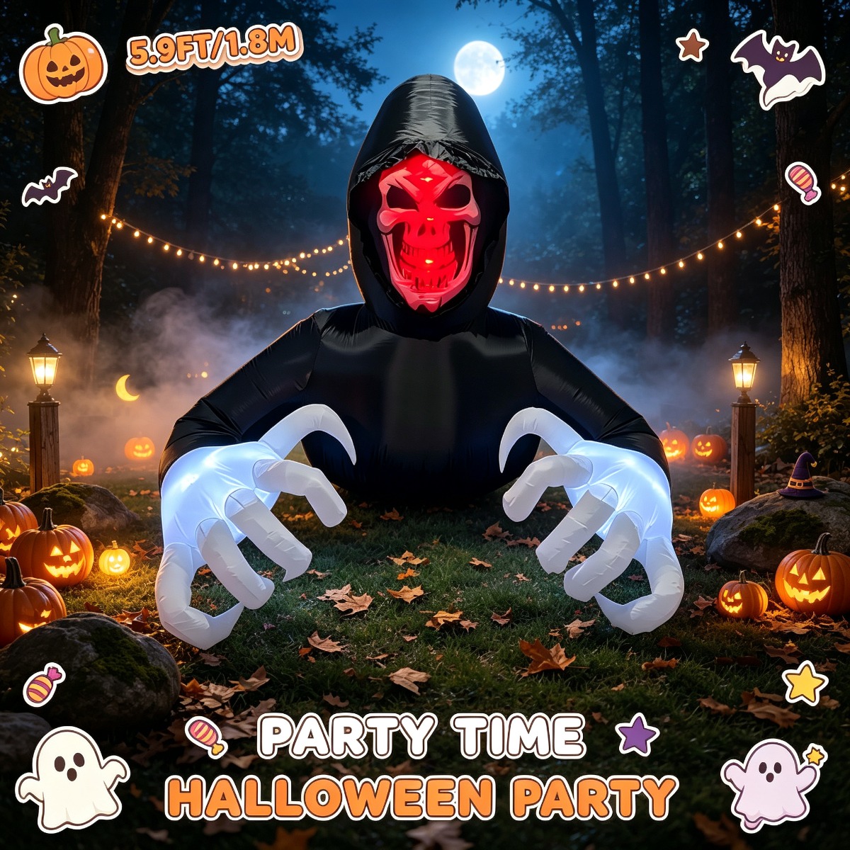Halloween Light Up Groundbreak - Up Lighting Decor 评论和价格