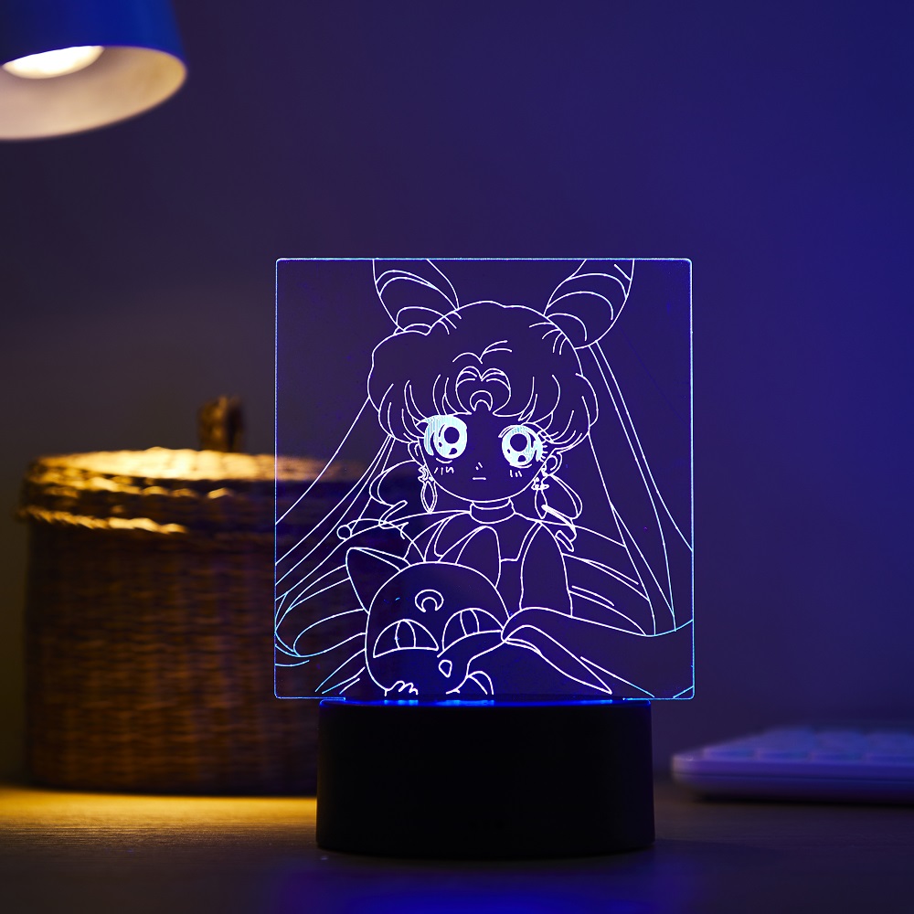 Cartoon character Tsukino Usag - Led Moon Lamp 评论和价格